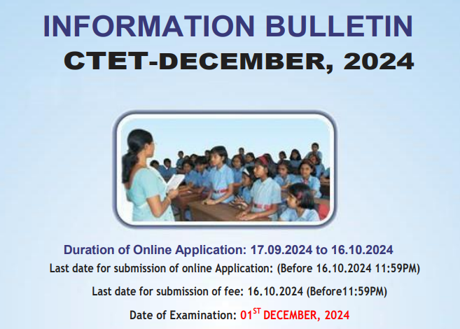 CTET December Notification 2024